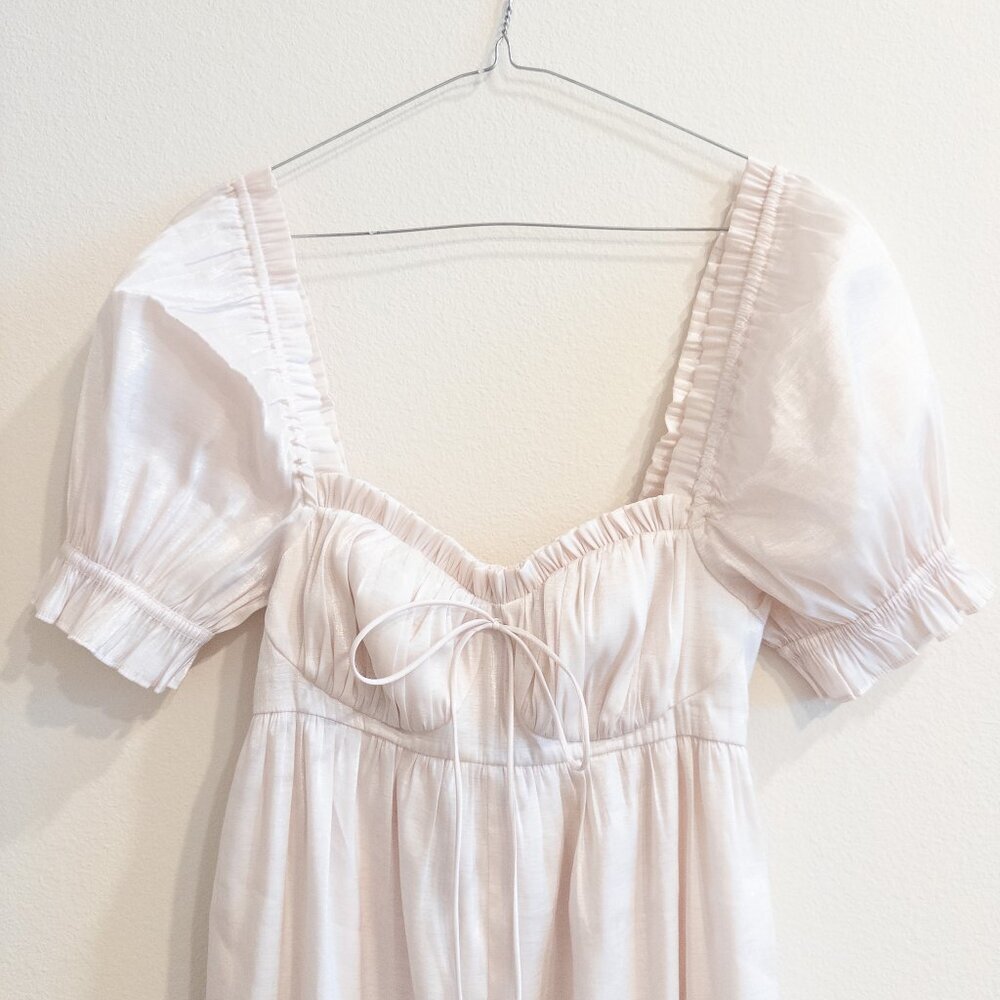 Selkie Seashell Wide Leg Jumpsuit in Pink/Ivory, Size XS - Picture 4 of 9